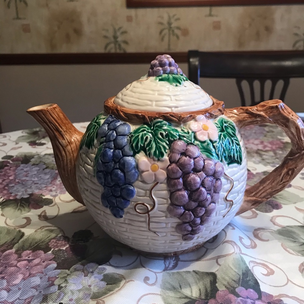 DESIGNED TEAPOT HAND PAINTED TAKAHASHI NEW OLD STOCK